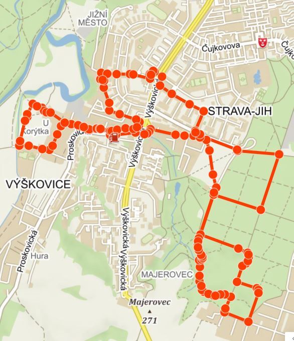 mapa 10 km